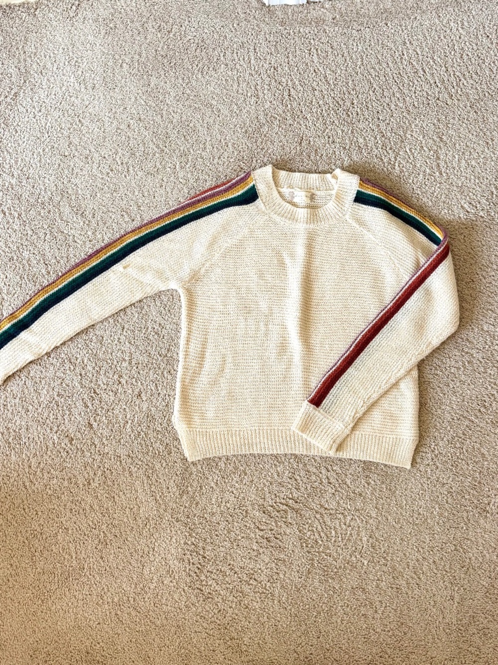 Altar'd State Cream Knit Sweater